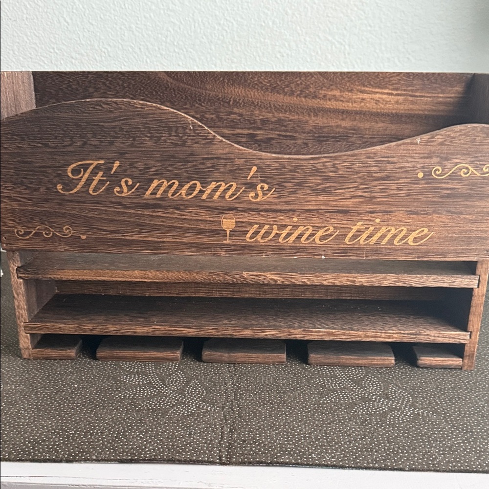 Wooden Wine Rack with Engraving